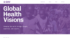 Desktop Screenshot of globalhealthvisions.com