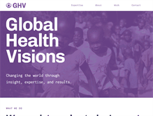 Tablet Screenshot of globalhealthvisions.com